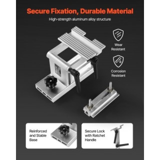 VEVOR Ρυθμιζόμενη Βάση Συγκράτησης Εργαλείων για Τροχισμό σε Τριβεί...