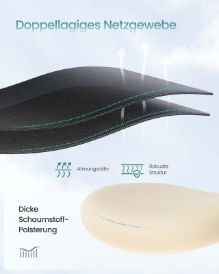 SONGMICS Εργονομική Καρέκλα Γραφείου  70 x 70 x (113-130) cm με Ρυθ...