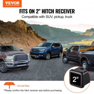 VEVOR Σκαλοπάτι Ρυμούλκησης για 2 Υποδοχή Προφυλακτήρα Αυτοκινήτου ...
