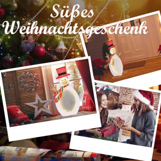 Costway Φωτιζόμενη Χριστουγεννιάτικη Διακόσμηση Χιονάνθρωπου με Ατ... Costway Φωτιζόμενη Χριστουγεννιάτικη Διακόσμηση Χιονάνθρωπου με Ατ...