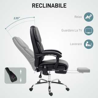 HOMCOM Καρέκλα Γραφείου με Μασάζ και Θέρμανση με Ανακλινόμενη Πλάτη... HOMCOM Καρέκλα Γραφείου με Μασάζ και Θέρμανση με Ανακλινόμενη Πλάτη...