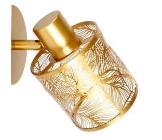 Ostaria Σποτ Φωτιστικό Μεταλλικό Χρυσό Calathea Με Ντουί E14 40w 22... Ostaria Σποτ Φωτιστικό Μεταλλικό Χρυσό Calathea Με Ντουί E14 40w 22...