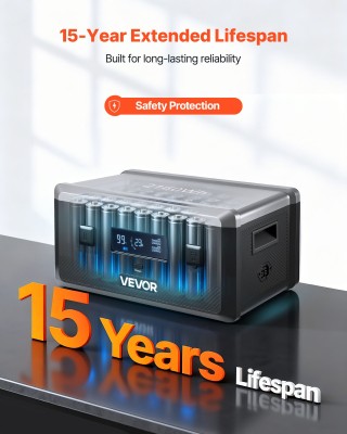 VEVOR Επιπλέον Μπαταρία 2160Wh LiFePO4 για Φορητό Σταθμό Ενέργειας ... VEVOR Επιπλέον Μπαταρία 2160Wh LiFePO4 για Φορητό Σταθμό Ενέργειας ...