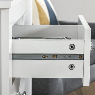 HOMCOM Συρταριέρα 5 Συρταριών για Υπνοδωμάτιο και Σαλόνι σε Λευκό ... HOMCOM Συρταριέρα 5 Συρταριών για Υπνοδωμάτιο και Σαλόνι σε Λευκό ...