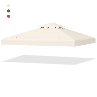 Costway  Αντικαταστάσιμο Κάλυμμα Κιόσκι Βεράντας 300x300 εκ. - Αδιά...