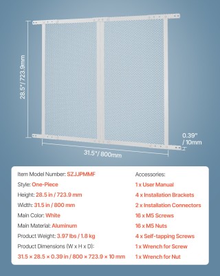 VEVOR Προστατευτικό Πόρτας Οθόνης για RV, Αλουμινένιο Πλέγμα, Διαστ... VEVOR Προστατευτικό Πόρτας Οθόνης για RV, Αλουμινένιο Πλέγμα, Διαστ...