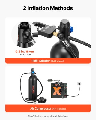 VEVOR Φορητή Μίνι Φιάλη Κατάδυσης 2L για Υποβρύχια Αναπνοή – Επαναχ... VEVOR Φορητή Μίνι Φιάλη Κατάδυσης 2L για Υποβρύχια Αναπνοή – Επαναχ...