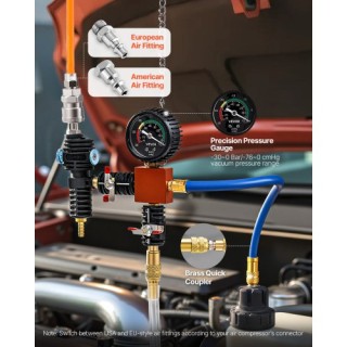 VEVOR Σετ Ελέγχου Πίεσης Ψυκτικού 47 Τεμ., Κιτ Αναπλήρωσης Ψυγείου ...