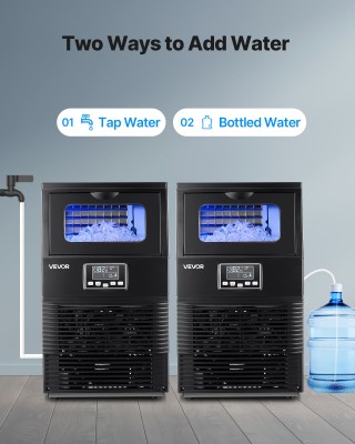 VEVOR Επαγγελματική Παγομηχανή, 40.82 kg/24h, Ανοξείδωτη με LED Οθό...