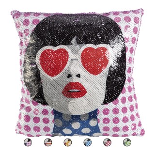 Galileo Διακοσμητικό μαξιλάρι 40x40 εκ με παγιέτες, αφαιρούμενο με ...