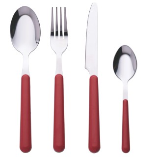 Galileo Σετ 24 μαχαιροπίρουνα από ανοξείδωτο χάλυβα με λαβή στο χρώ...