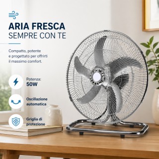 ENRICO COVERI Ανεμιστήρας 3 σε 1 Δαπέδου, Επιτραπέζιος & Τοίχου, 3 ...