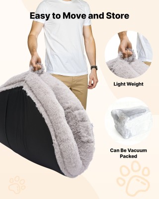 VEVOR Ορθοπεδικό Κρεβάτι Ανθρώπου 1320x860x240mm με Μνήμη Αφρού, Γκ...