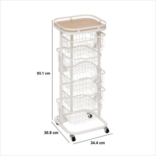 5FIVE Simply smart Λευκή Εταζέρα Balm 5 Επίπεδων 34,5 x 31 x 91 εκ.... 5FIVE Simply smart Λευκή Εταζέρα Balm 5 Επίπεδων 34,5 x 31 x 91 εκ....