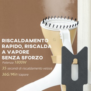 HOMCOM Κάθετο Σίδερο Ατμού 1800W με Δοχείο 1.8L, Ρυθμιζόμενο Ύψος ... HOMCOM Κάθετο Σίδερο Ατμού 1800W με Δοχείο 1.8L, Ρυθμιζόμενο Ύψος ...