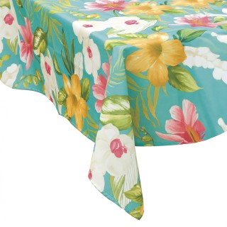 Galileo Αδιάβροχο και αντιλεκιαστικό τραπεζομάντηλο με λουλούδια 14...
