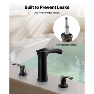 VEVOR Σετ Μπαταρίας Μπανιέρας 3 Οπών Νεροκουρτίνα σε Αντικέ Μπρονζέ... VEVOR Σετ Μπαταρίας Μπανιέρας 3 Οπών Νεροκουρτίνα σε Αντικέ Μπρονζέ...