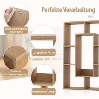 Costway Γεωμετρική Βιβλιοθήκη με 7 Ράφια και Αντικραδασμικό Σχεδιασ... Costway Γεωμετρική Βιβλιοθήκη με 7 Ράφια και Αντικραδασμικό Σχεδιασ...