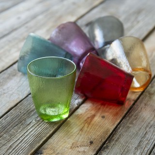 Galileo Σετ 6 ποτήρια νερού 330 ml σε γυαλί Ice Color Sibilla 5922063