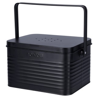 Villa DEste  Σετ 2 δοχεία πατάτες κρεμμύδια και σκόρδο από γαλβανισ...