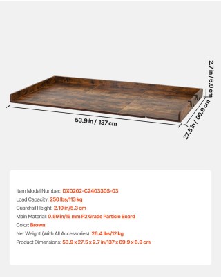 VEVOR Ξύλινος Πάγκος Πλυντηρίου & Στεγνωτηρίου με Άκρες & Γάντζους ...