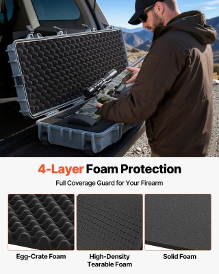 VEVOR Αδιάβροχη Θήκη Όπλων IP67 με Ρόδες, Ανθεκτική και Φορητή, 54.... VEVOR Αδιάβροχη Θήκη Όπλων IP67 με Ρόδες, Ανθεκτική και Φορητή, 54....