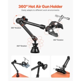 VEVOR Μαγνητική Βοηθητική Βάση Συγκόλλησης με Θερμοπίστολο και 6 Κλ...