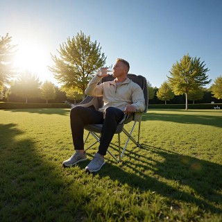 VEVOR Υπερμεγέθη Καρέκλα Κατασκήνωσης 204kg, Βαρέως Τύπου, Φορητή Π...