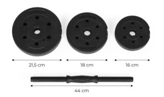 Multistore Ρυθμιζόμενα βαράκια 2x10 kg σετ για άσκηση 20 kg FW001 Multistore Ρυθμιζόμενα βαράκια 2x10 kg σετ για άσκηση 20 kg FW001