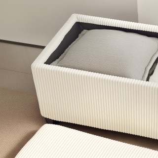 HOMCOM Πάγκος Κρεβατιού με Χώρο Αποθήκευσης 84L, από Ύφασμα με Ανάγ... HOMCOM Πάγκος Κρεβατιού με Χώρο Αποθήκευσης 84L, από Ύφασμα με Ανάγ...