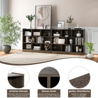 Costway Μοντέρνα Βιβλιοθήκη με 8 Κυψέλες Αποθήκευσης και Ανθεκτική... Costway Μοντέρνα Βιβλιοθήκη με 8 Κυψέλες Αποθήκευσης και Ανθεκτική...