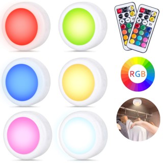 BAKAJI Σετ 6 Faretti LED Ασύρματοι Αυτοκόλλητοι Φωτιστικά Προβολεί... BAKAJI Σετ 6 Faretti LED Ασύρματοι Αυτοκόλλητοι Φωτιστικά Προβολεί...