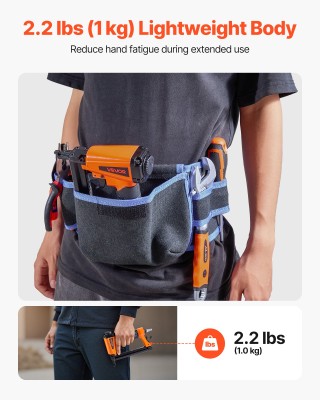 VEVOR Πνευματικό Καρφωτικό, 20-Gauge T50 για 7/16 Στέμμα, 4-16mm Μή... VEVOR Πνευματικό Καρφωτικό, 20-Gauge T50 για 7/16 Στέμμα, 4-16mm Μή...