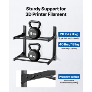 VEVOR Ράφι Αποθήκευσης Εκτυπωτικού Νήματος Διπλής Στρώσης - Τοίχου ...