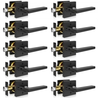 VEVOR Σετ 10 Μαύρες Ματ Τετράγωνες Λαβές Πόρτας Εσωτερικού Χώρου Αν... VEVOR Σετ 10 Μαύρες Ματ Τετράγωνες Λαβές Πόρτας Εσωτερικού Χώρου Αν...
