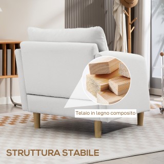 HOMCOM Μοντέρνα Πολυθρόνα Σαλονιού σε Ύφασμα με Ευρύχωρο Κάθισμα κα... HOMCOM Μοντέρνα Πολυθρόνα Σαλονιού σε Ύφασμα με Ευρύχωρο Κάθισμα κα...