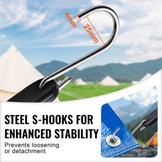 Σετ 10 Επίπεδων Ιμάντων VEVOR με S-Άγκιστρο DLKZD24INCH1F1ZYMV0 Σετ 10 Επίπεδων Ιμάντων VEVOR με S-Άγκιστρο DLKZD24INCH1F1ZYMV0