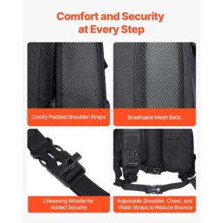 VEVOR Σακίδιο Ενυδάτωσης 2L TPU για Ποδηλασία, Πεζοπορία, Τρέξιμο, ...