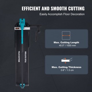 VEVOR Χειροκίνητος Κόφτης Πλακιδίων 1000mm με Τροχό Καρβιδίου, Υπέρ...