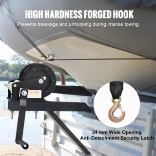 VEVOR  Χειροκίνητος Βίντσι 1200 lbs με Ιμάντα 23 ft και Διπλής Κατε...