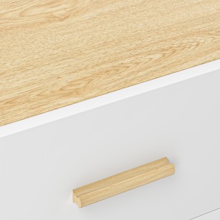 HOMCOM Κομοδίνο με 2 Συρτάρια από Ξύλο σε Σκανδιναβικό Στυλ, 40x40x...