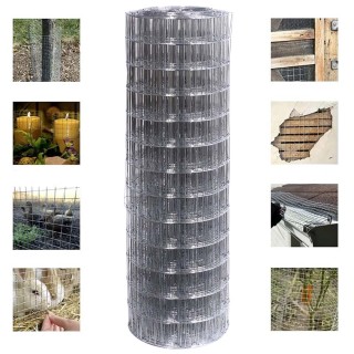 BAKAJI  Ηλεκτροσυγκολλημένο Μεταλλικό Πλέγμα 1 x 25 μ. Μάτι 50x75mm...