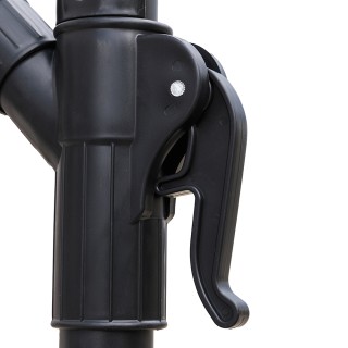 Galileo Ομπρελόνι λάμπα κήπου με εφέ ραφία 3 μ δομή από ανθρακούχο ...