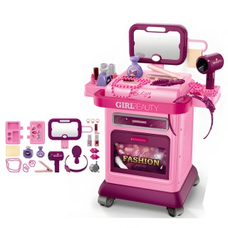 BAKAJI Καρότσι Μακιγιάζ για Κορίτσια με Αξεσουάρ Σταθμός Μακιγιάζ Π... BAKAJI Καρότσι Μακιγιάζ για Κορίτσια με Αξεσουάρ Σταθμός Μακιγιάζ Π...