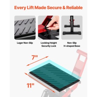 VEVOR Ρυθμιζόμενος Υδραυλικός Αναβατήρας Μοτοσικλέτας 440 Λίβρες YY...