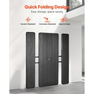 VEVOR Πτυσσόμενο Τραπέζι Κήπου και Καρέκλες για Εσωτερική και Εξωτε...