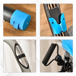 HOMCOM Πτυσσόμενο Ποδήλατο Γυμναστικής με 8 Επίπεδα Αντίστασης και ...