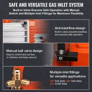 VEVOR Αντλία Κενού 5 CFM 2 Σταδίων για Κλιματιστικά KDZKB5CFM375WZ... VEVOR Αντλία Κενού 5 CFM 2 Σταδίων για Κλιματιστικά KDZKB5CFM375WZ...