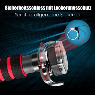 Costway  Μονόζυγο πόρτας με αντιολισθητική λαβή αφρού 65 - 100 cm Μ...