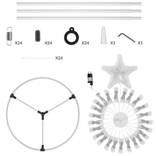 BAKAJI  Φωτεινό Χριστουγεννιάτικο Δέντρο Μπλε Χρώματος 753 LED 280c...